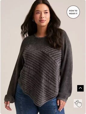 Torrid Festi Cropped Crew Sweater